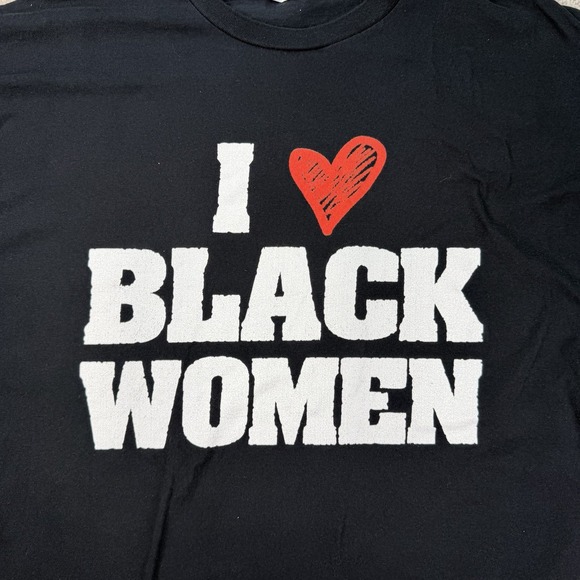 I Love Black Women - T-Shirt Black 3 XL - Picture 2 of 6